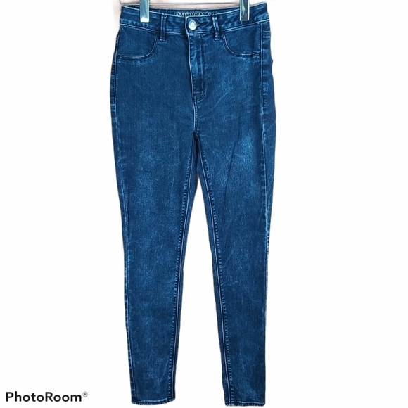 📣2/40$📣 AMERICAN EAGLE Sky High jeggins size 4 - Picture 1 of 8